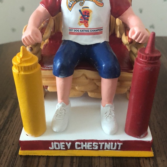 Joey Chestnut Bobblehead Brooklyn Cyclones 2024 Nathan’s Hot Dog Eating Contest - Picture 5 of 10